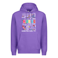 Purple nurse word Premium Hoodie - JahusDesignShop
