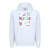 White nurse word Premium Hoodie - JahusDesignShop