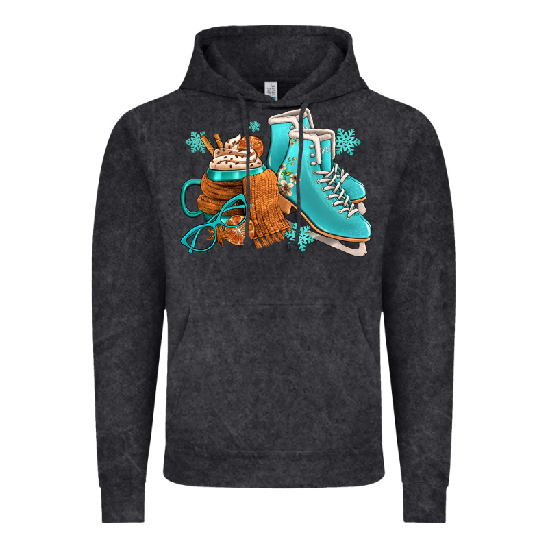 Winter Ice Skating Boots And Coffee Vintage Hoodie by FaDigitalArtStudio | Teevron