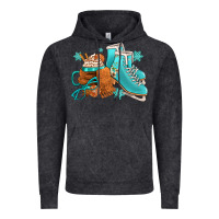 Vintage Black Winter Ice Skating Boots And Coffee Vintage Hoodie - FaDigitalArtStudio