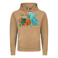 Vintage Camel Winter Ice Skating Boots And Coffee Vintage Hoodie - FaDigitalArtStudio