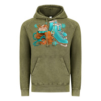 Vintage Olive Winter Ice Skating Boots And Coffee Vintage Hoodie - FaDigitalArtStudio