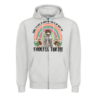 Dove Grey endless tbr Zipper Hoodie - MaliasSmallBusiness