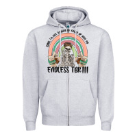Heather Grey endless tbr Zipper Hoodie - MaliasSmallBusiness