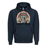 Navy endless tbr Zipper Hoodie - MaliasSmallBusiness