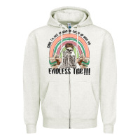 Oatmeal Heather endless tbr Zipper Hoodie - MaliasSmallBusiness
