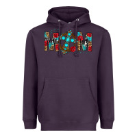 Plum Western Mom With Cross Heavyweight Hoodie - BundleAndBundleShop