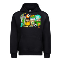 Black Football coffee cups Urban Hoodie - HowdyJamesFarm