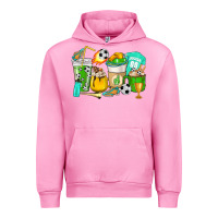 Fuchsia Pink Football coffee cups Urban Hoodie - HowdyJamesFarm