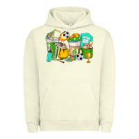 Pigment Pistachio Football coffee cups Urban Hoodie - HowdyJamesFarm