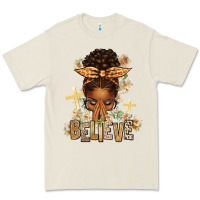 Bone believe praying afro messy bun Premium Tee - texasbilliewilder