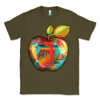 Army Green leopard turquoise glitter serape Classic Tee - Artiststas