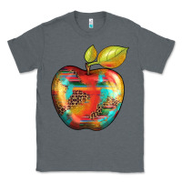 Charcoal Heather leopard turquoise glitter serape Classic Tee - Artiststas