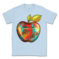 Dusty Blue leopard turquoise glitter serape Classic Tee - Artiststas