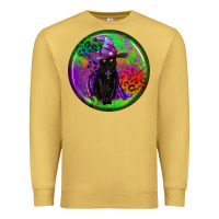 Halloween Round Earrings Premium Sweatshirt | Teevron