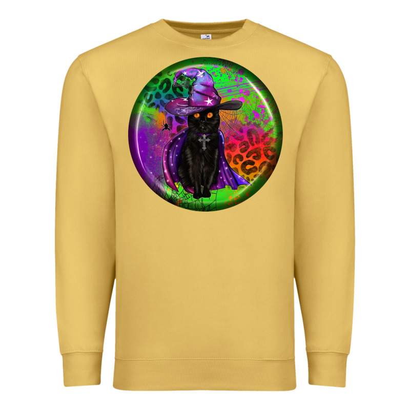 Halloween Round Earrings Premium Sweatshirt by BundleAndBundleShop | Teevron