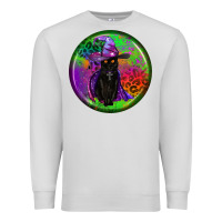 Dove Grey halloween round earrings Premium Sweatshirt - BundleAndBundleShop