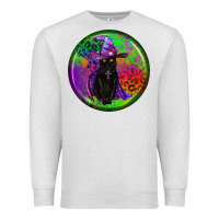Oatmeal Heather halloween round earrings Premium Sweatshirt - BundleAndBundleShop