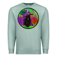 Seafoam halloween round earrings Premium Sweatshirt - BundleAndBundleShop