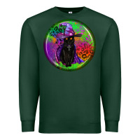 Sports Green halloween round earrings Premium Sweatshirt - BundleAndBundleShop