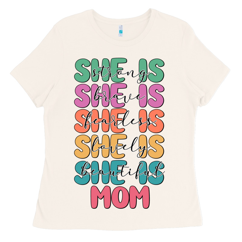 She Is Mom Ladies Tee by JahusDesignShop | Teevron