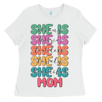 White she is mom Ladies Tee - JahusDesignShop