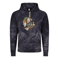 Cloud Black sensitive savage skeleton middle finger Vintage Hoodie - FaDigitalArtStudio