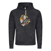 Vintage Black sensitive savage skeleton middle finger Vintage Hoodie - FaDigitalArtStudio
