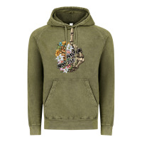 Vintage Olive sensitive savage skeleton middle finger Vintage Hoodie - FaDigitalArtStudio
