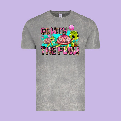 Go With The Flow Vintage Tee Designed By Adodesignshop
