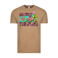 Vintage Coffee go with the flow Vintage Tee - AdoDesignShop