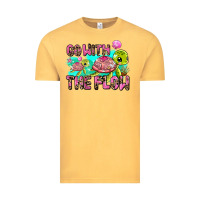 Vintage Mustard go with the flow Vintage Tee - AdoDesignShop