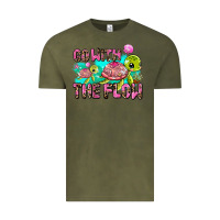 Vintage Olive go with the flow Vintage Tee - AdoDesignShop