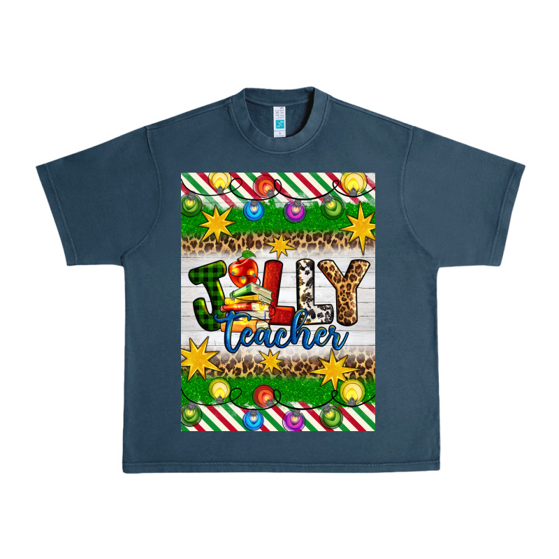 Christmas Jolly Teacher Urban Heavy Tee by Artiststas | Teevron
