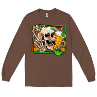Chestnut st patricks day peace skull Long Sleeve Tee - Jasminsmagicworld