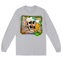 Moon Dust st patricks day peace skull Long Sleeve Tee - Jasminsmagicworld