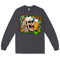 Smoke st patricks day peace skull Long Sleeve Tee - Jasminsmagicworld
