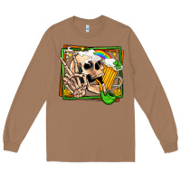 Toasted Coconut st patricks day peace skull Long Sleeve Tee - Jasminsmagicworld