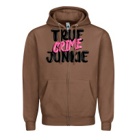 Chestnut true crime junkie Zipper Hoodie - MaliasSmallBusiness