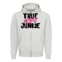 Dove Grey true crime junkie Zipper Hoodie - MaliasSmallBusiness