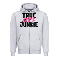 Heather Grey true crime junkie Zipper Hoodie - MaliasSmallBusiness