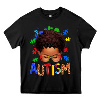 Black autism afro kid Heavy Core Tee - texasbilliewilder