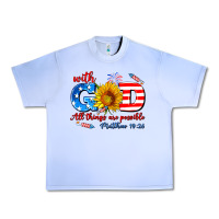 Grape Ice with god all things are possible usa Urban Heavy Tee - AdoDesignShop