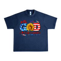 Navy with god all things are possible usa Urban Heavy Tee - AdoDesignShop