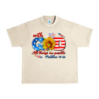 Sandshell with god all things are possible usa Urban Heavy Tee - AdoDesignShop
