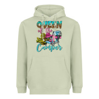 Matcha Queen Of The Camper Heavyweight Hoodie - BundleAndBundleShop