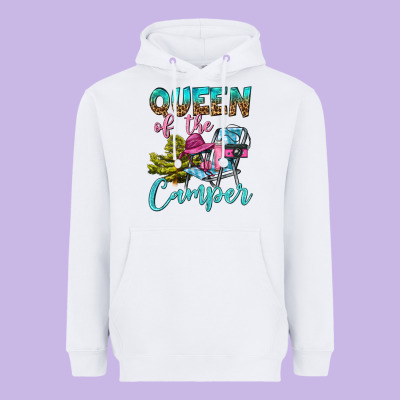 Queen Of The Camper Heavyweight Hoodie Designed By Bundleandbundleshop