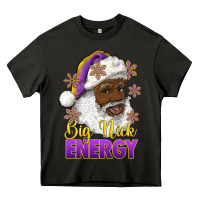 Asphalt big nick energy purple and gold afro santa Heavy Core Tee - RanaPortraitStore