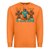 Carrot fall for jesus he never leaves Premium Sweatshirt - BundleAndBundleShop