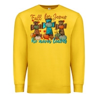 Lemon fall for jesus he never leaves Premium Sweatshirt - BundleAndBundleShop